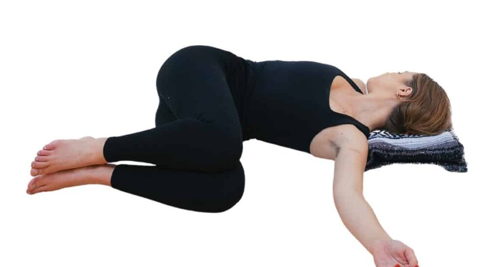 Two-Knee Spinal Twist yoga pose